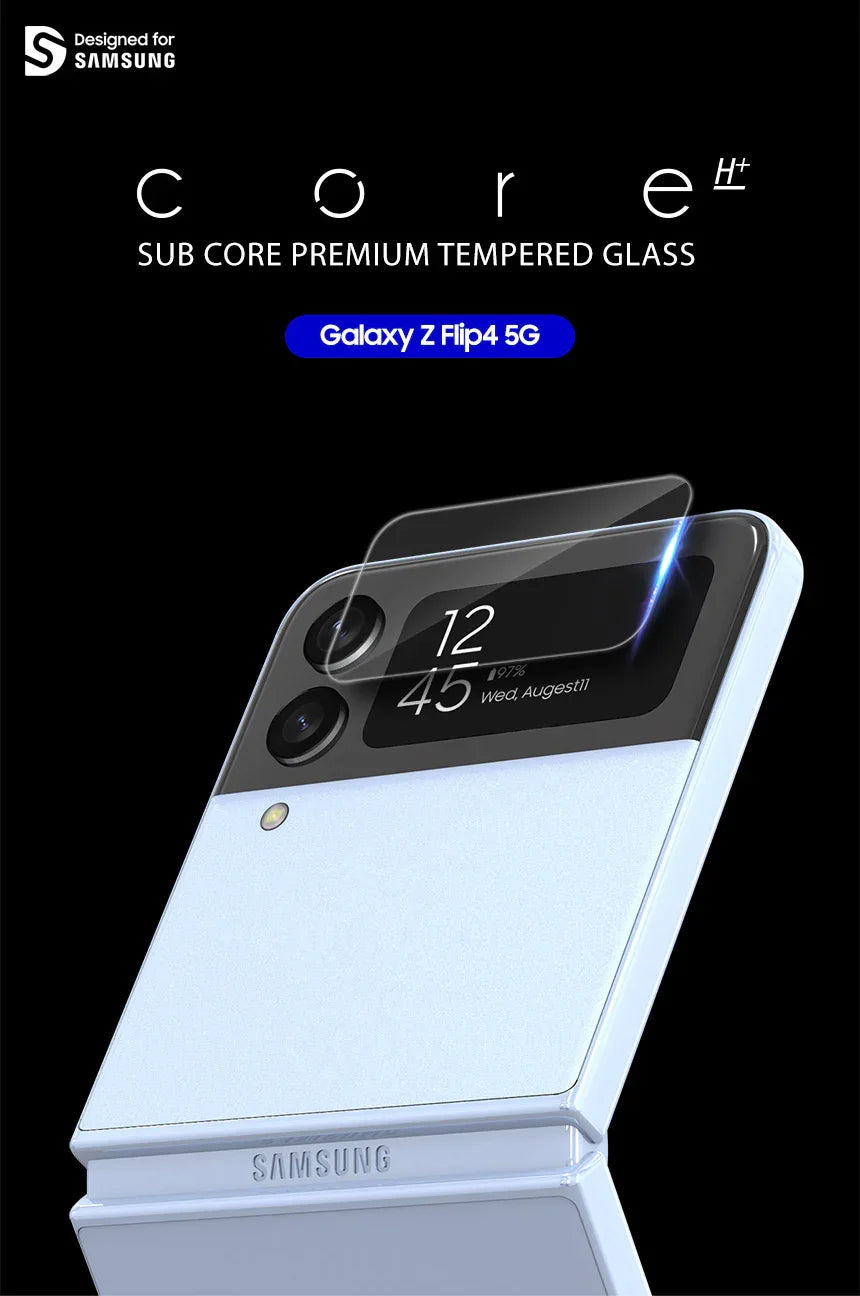 Araree Sub Core Front Tempered Glass For Z FliP 4 - Clear - Tashqila Araree Sub Core Front Tempered Glass For Z FliP 4 - Clear - Tashqila